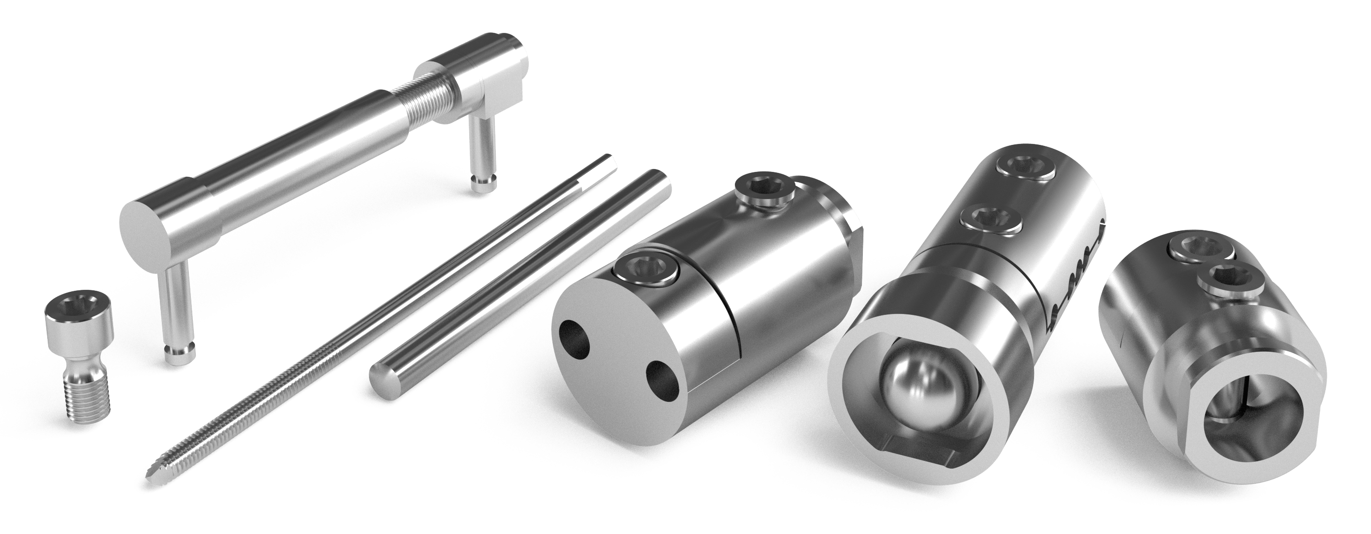 The elements of the BIONIKA Maxi Modular Fixateur