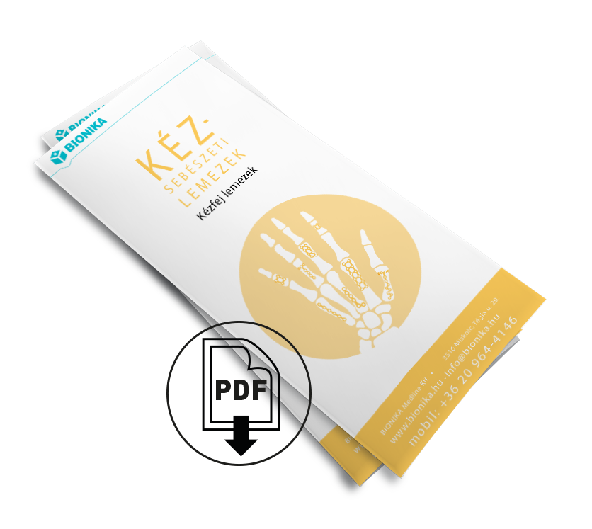 Kéz-és lábsebészeti lemezek trifold