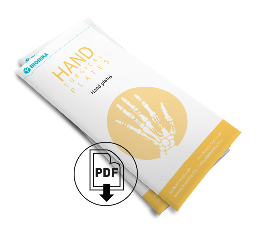 Hand and leg surgical plates trifold